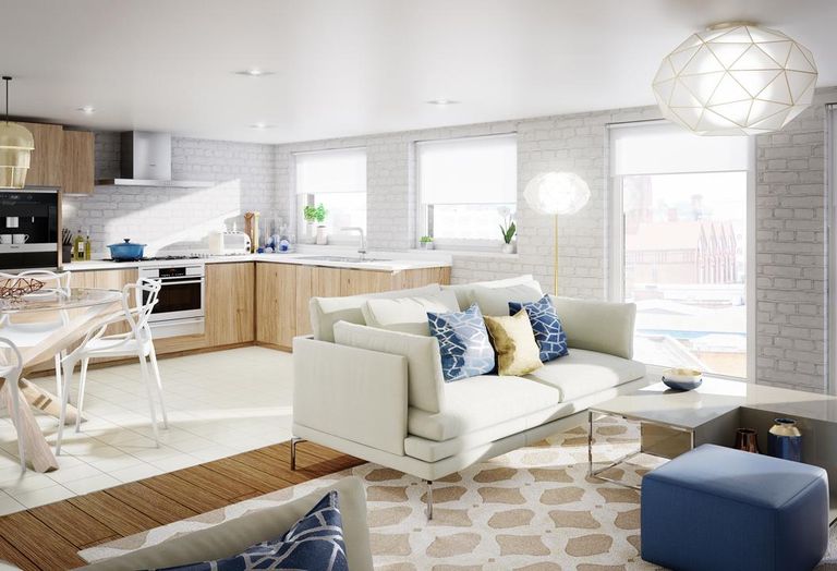 Interior of Court Collaboration's plans for Axium, Windmill Hill, Holloway Head, Birmingham