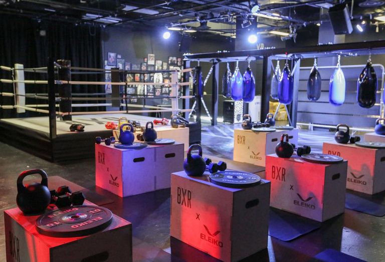 The new boxing gym at Selfridges department store, London, Feb 2018