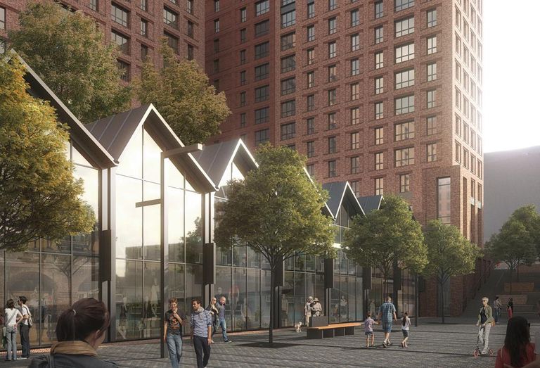 Boddingtons Brewery site, Manchester, as proposed for redevelopment by Prosperity Capital Partners
