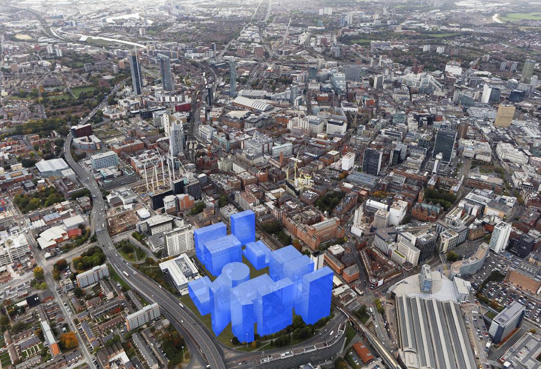 Manchester University north campus development area february 2019