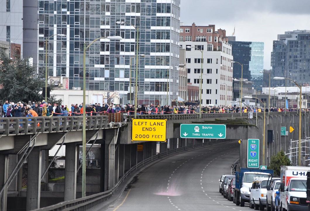 Long-Awaited Tunnel Debuts On Seattle Snow Day