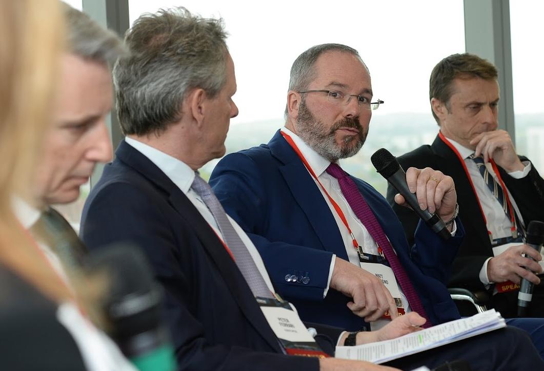 Birmingham State of the Market event 26 April 2018: Matt Hammond (with microphone), Regional Chair, PwC