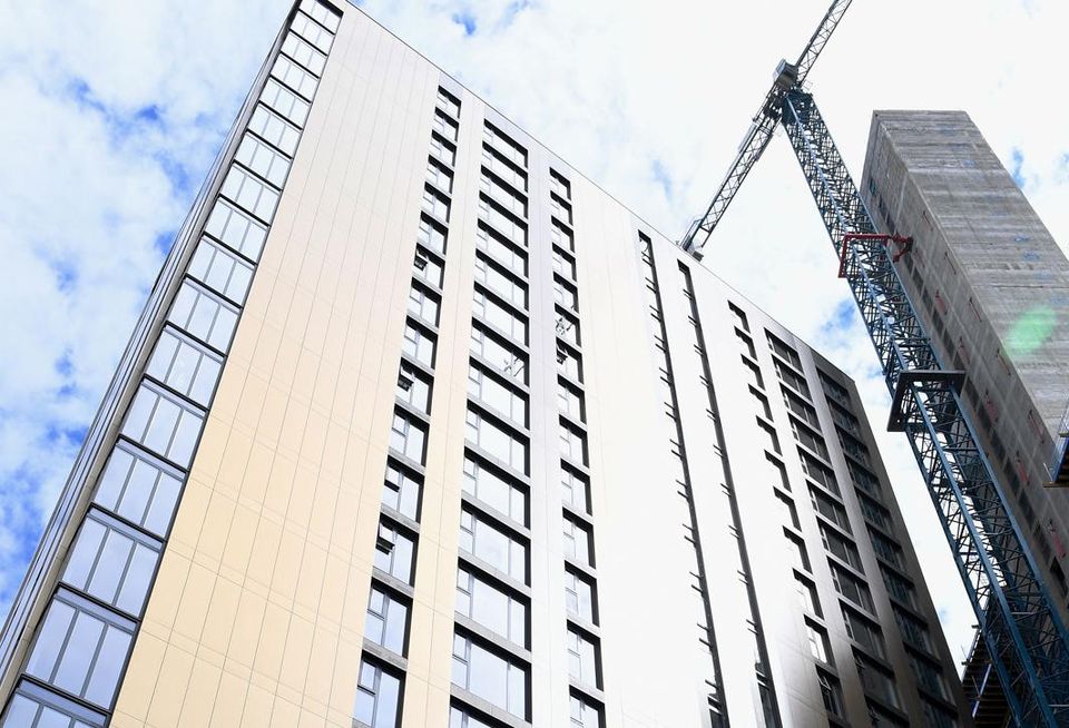 The Bank, Birmingham. Birmingham’s tallest residential tower, part of The Bank scheme, owned by real estate investment company Aprirose, has reached practical completion.The £35 million residential development in the heart of Birmingham city comprises 189 studio, one and two-bedroom properties and has already sold 90% of its apartments. The site also hosts retail space on the ground floor, private landscaped gardens and a concierge service.The 22-storey building standing 70 meters high is Aprirose’s first large scale residential scheme. Designed by Glancy Nicholls Architects the construction of the tower was managed by Midlands Based developer Regal (West Point) Ltd, a subsidiary of the Regal Property Group and delivered by Wates Construction.