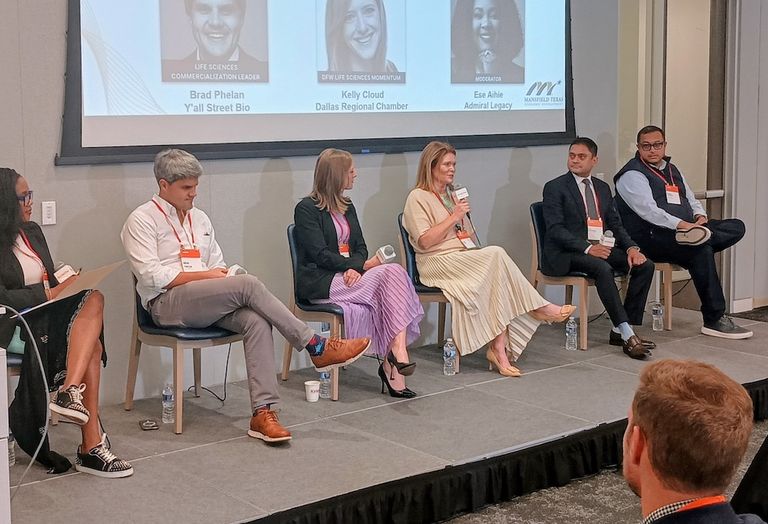 Panelists at Bisnow's DFW Life Sciences Summit.