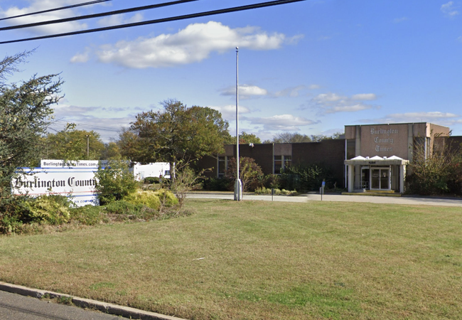 A 2019 photo of the Burlington County Times building, which was demolished in 2020