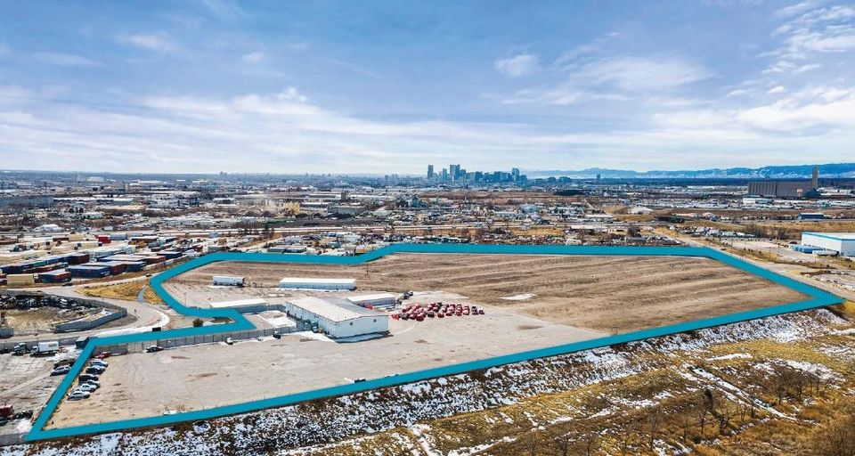 Aerial photo of property located at 409 66th Street Denver.