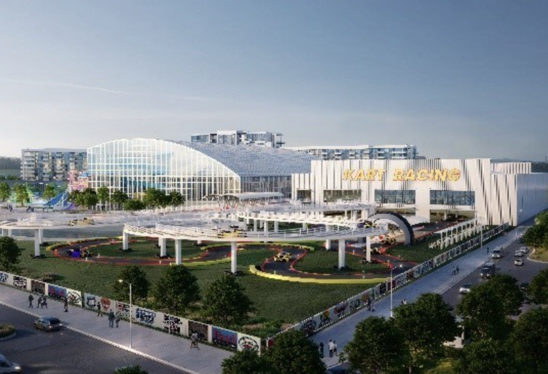 Rendering by Nelson Worldwide of the proposed Bear Village in Commerce, Georgia.