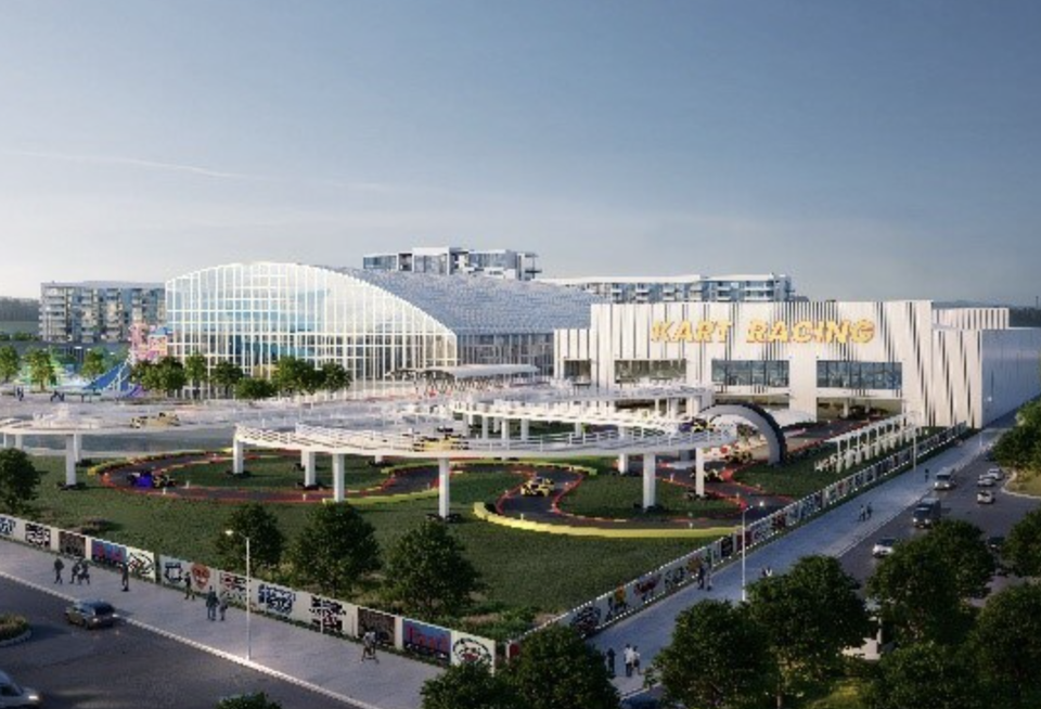 Rendering by Nelson Worldwide of the proposed Bear Village in Commerce, Georgia.