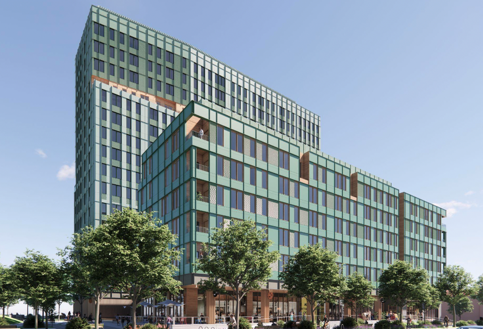 A rendering of Core Investment's 495 Dorchester Ave. development.