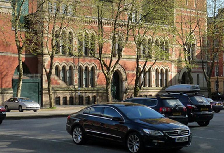 Major Street NCP Car Park in front of Manchester's Minshull Street Crown Court