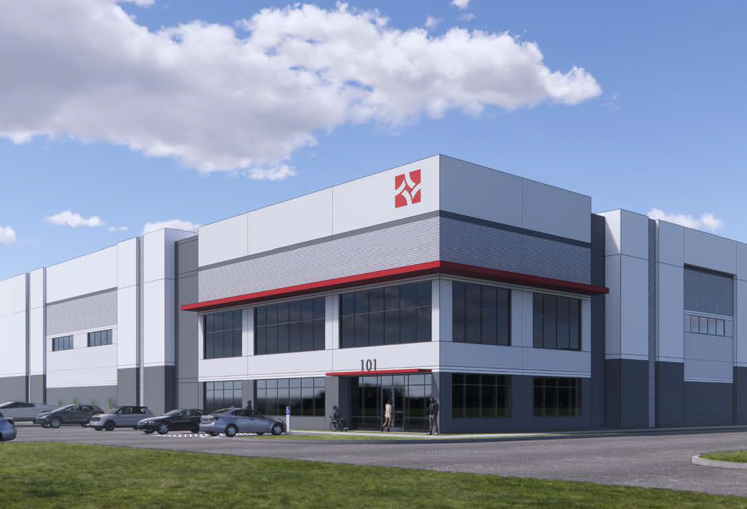 Rendering of Clay Road Business Park.