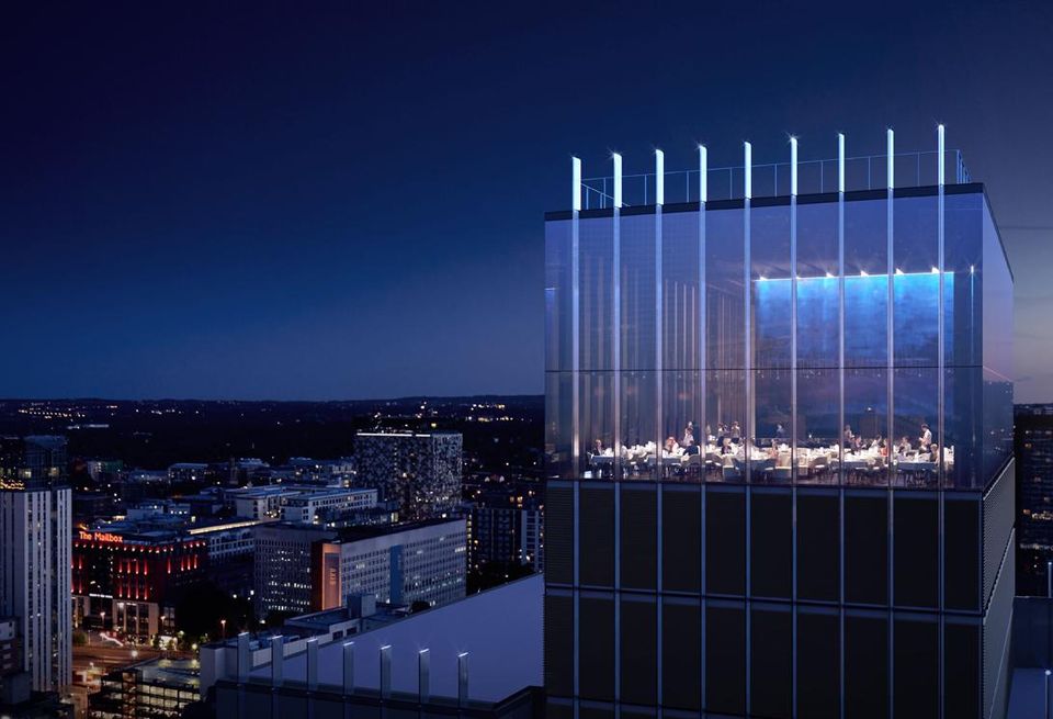 Restaurant at the top of Rockspring/Sterling's 103 Colmore Row tower, Birmingham