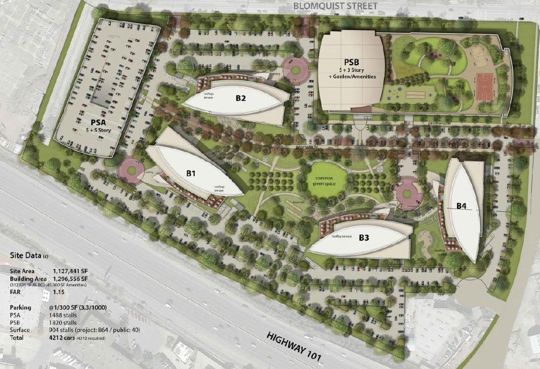Jay Paul Proposes Office Complex In Redwood City