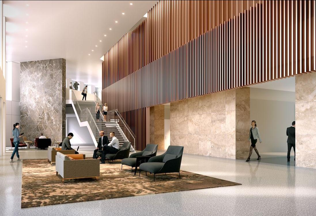 Three Allen Center Will Feature A Renovated Street-Level Lobby.
