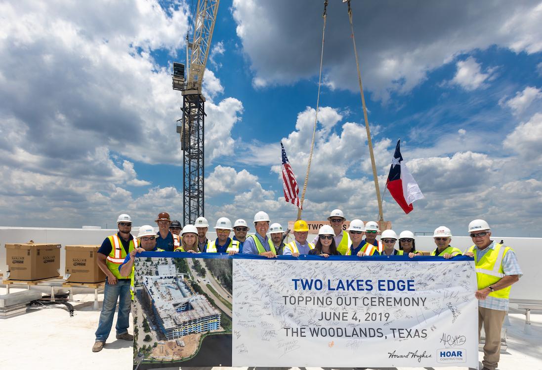 A 386-Unit Apartment Complex Tops Out In The Woodlands