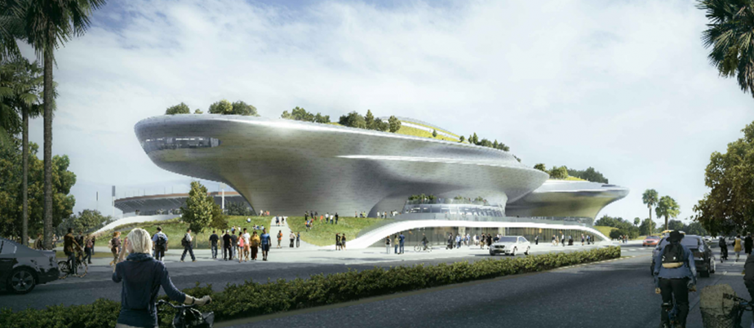 Lucas Museum of Art rendering, LA.