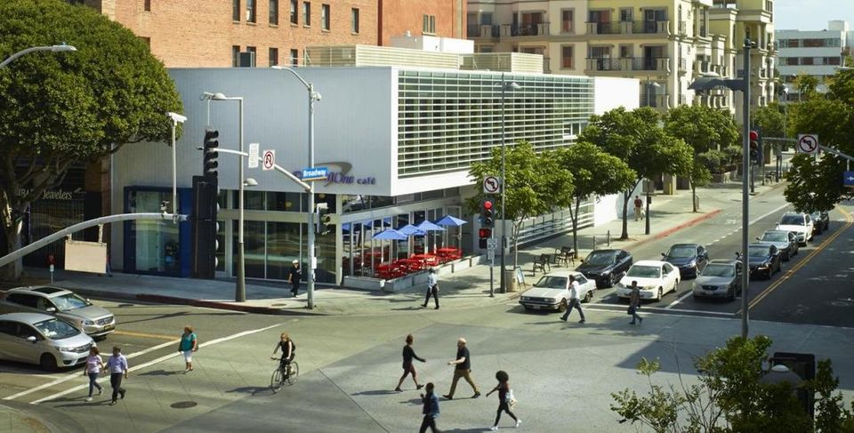 Capital One Bank & Café in downtown Santa Monica