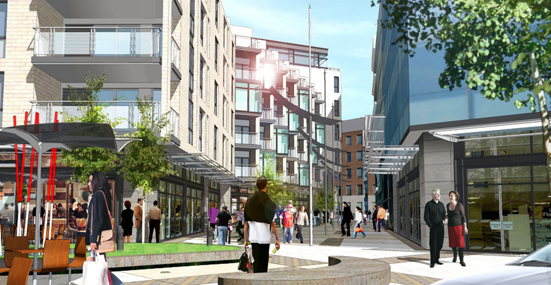 Artist Impression of Charlemont Regeneration Project