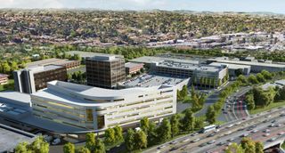 Rendering of Providence Tarzana Medical Center Northeast view
