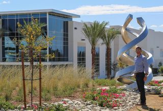 Pacific Industrial co-founder Dan Floriani at Sierra Pacific Center in Fontana, Calif. It is the second building of a 1.5M SF campus that is now 100% leased to LG Electronics and FedEx.