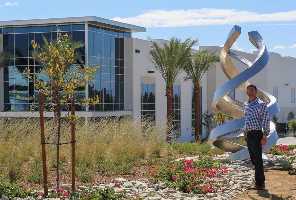 Pacific Industrial co-founder Dan Floriani at Sierra Pacific Center in Fontana, Calif. It is the second building of a 1.5M SF campus that is now 100% leased to LG Electronics and FedEx.
