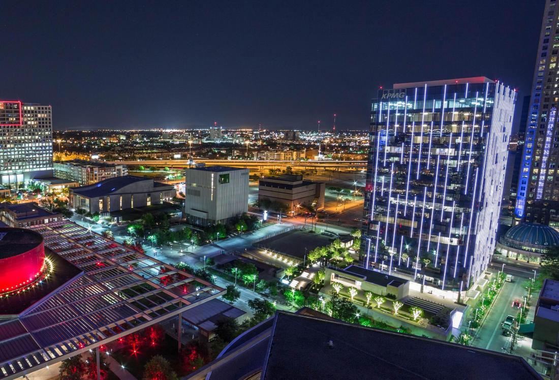 KPMG has leased an additional 11K SF at KPMG Plaza at HALL Arts, the company’s 500K SF, namesake building in the the Dallas Arts District. Hall Group’s Kim Butler represented KPMG Plaza in the lease and JLL’s Carl Ewert represented KPMG. 