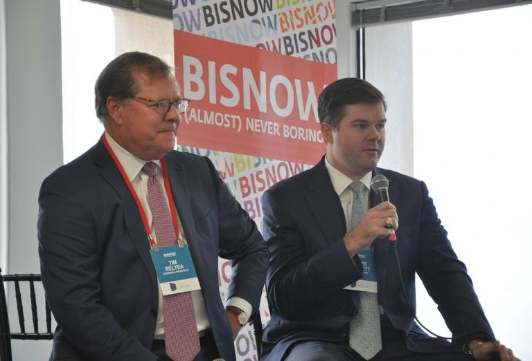 Cushman & Wakefield Executive Vice Chairman Tim Relyea, Transwestern Vice President Tyler Garrett