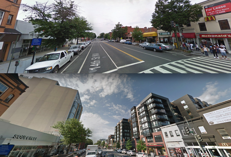 14th Street July 2009 and July 2017