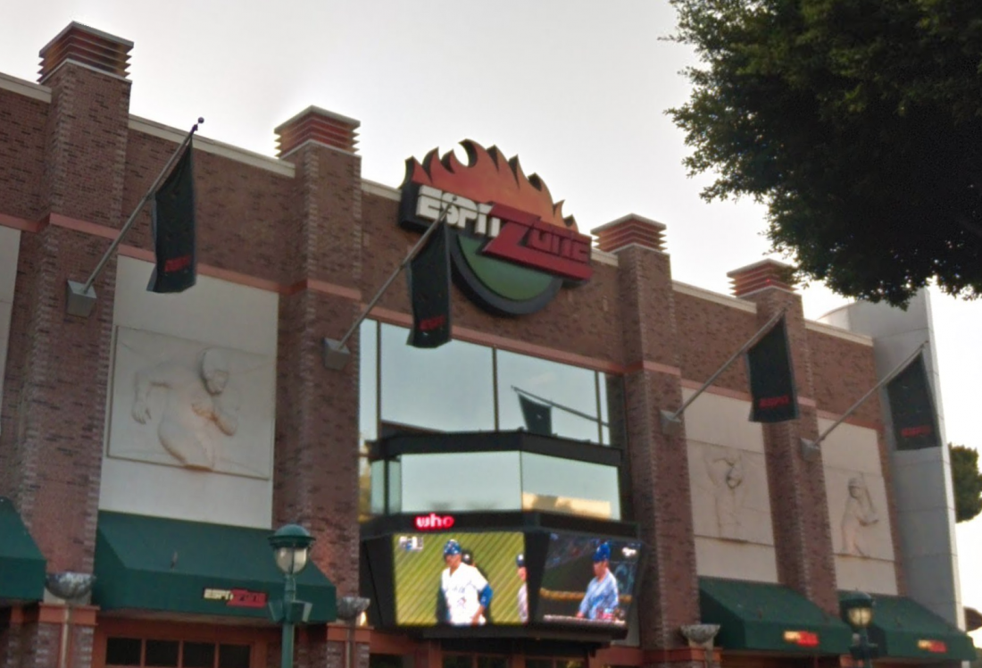 ESPN Zone in Anaheim closes to make way for a new Disney hotel. 