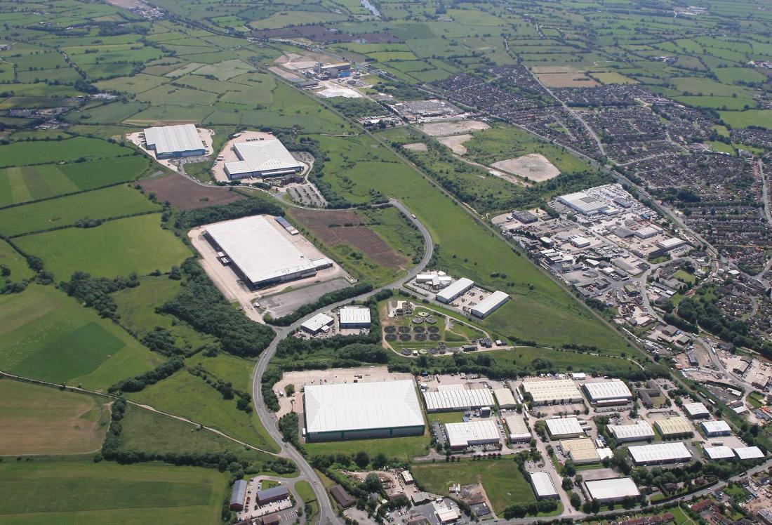 DB Symmetry/Pochin M6 logistics site, Cheshire, near Middlewich Manchester logistics industrial