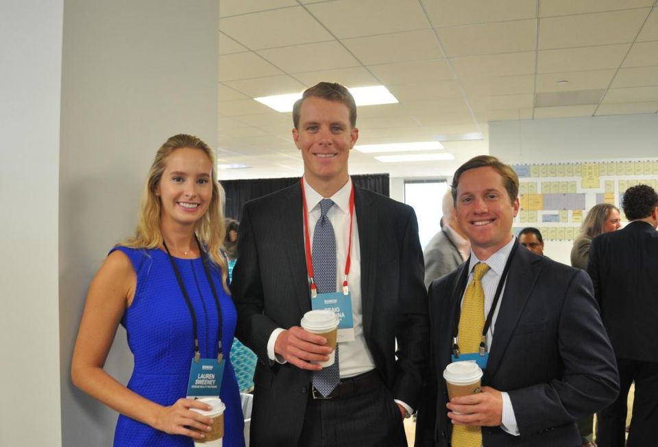 Stream Realty's Marketing & Communications Director Lauren Sweeney, Vice President Craig McKenna and Senior Associate Mat Volz
