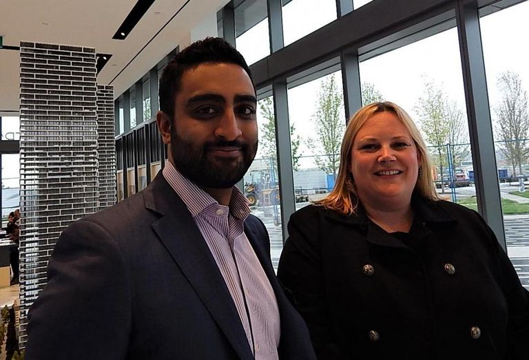 Shamez Virani, President, CentreCourt Development. Paula Bustard, VP Development, SmartREIT