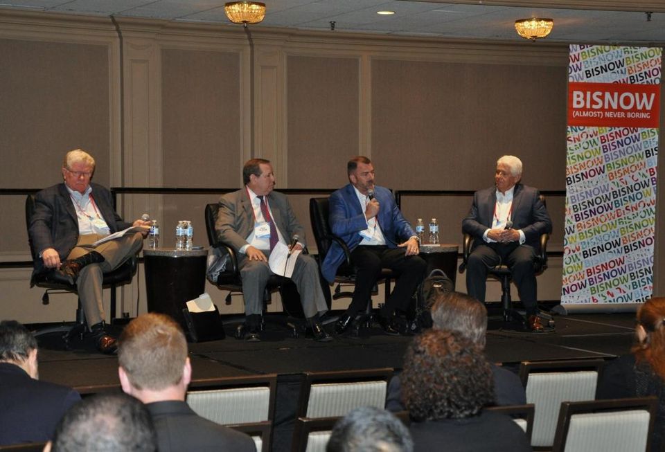 IMS Worldwide Vice President Steve Schellenberg, JLL Senior Vice President John Talhelm, Palmer Logistics President Brett Mears, Newmark Knight Frank Senior Managing Director Rob Stillwell