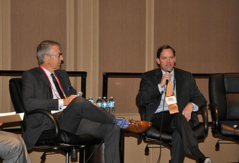 Duke Realty Senior Vice President David Hudson and Trammel Crow Company Principal Jeremy Garner 