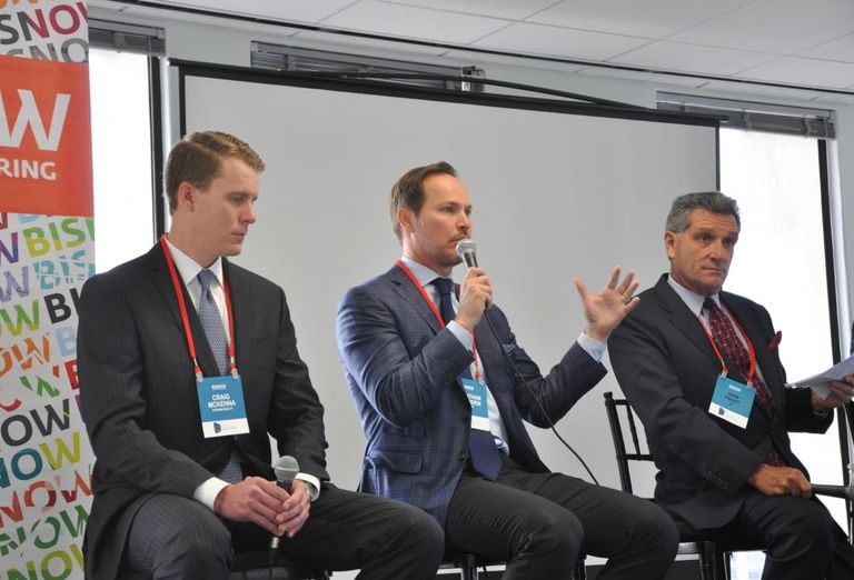 Stream Realty Vice President Craig McKenna, Midway CEO Jonathan Brinsden, JLL Executive Vice President John Pruitt
