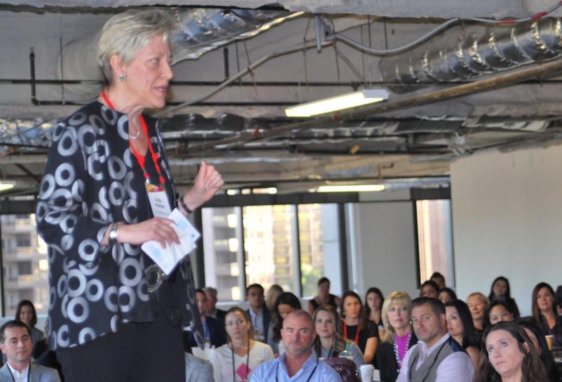 The Lifework Institute principal's Carol Murray speaks to the crowd. The Lifework Institute Principal's Carol Murray served as the keynote speaker at Bisnow’s LA Power Women Series: Leaders In Commercial Real Estate held Dec. 13, 2017 at the Bank of America Plaza in downtown Los Angeles.