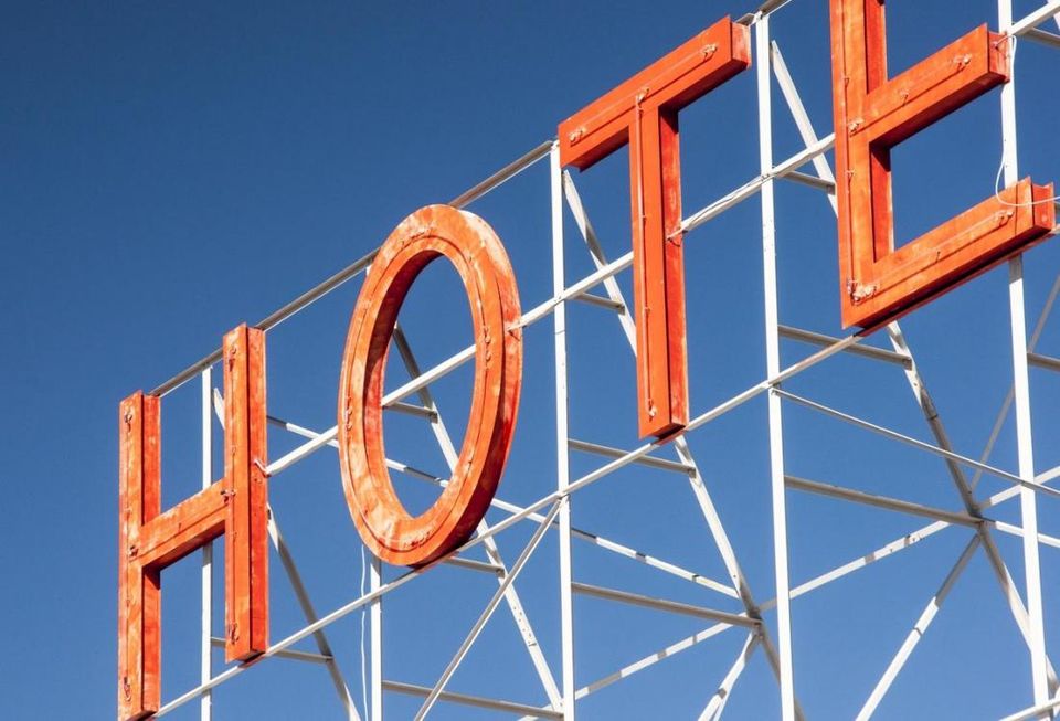 Hotel sign