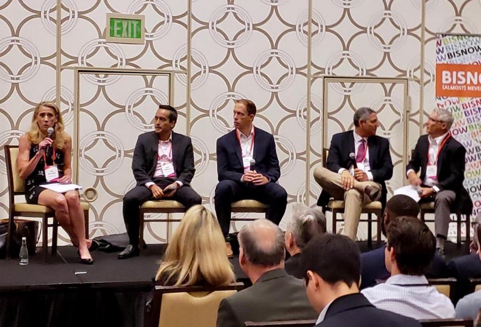 Sheppard Mullin’s Pam Westhoff, CohnReznick’s Rony Rodriguez, USC Sol Price Center for Social Innovation's Gary Painter, Strategic Realty Holdings' Eddie Lorin and Kosmont Cos.' Larry Kosmont