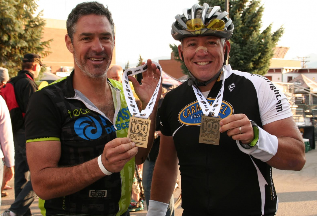Aaron Georgelas and Steve Gischner Leadville 100