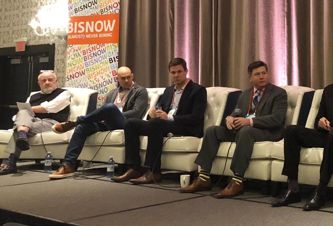 Williams & Dame Chairman Homer Williams, Green Light Development Founder Mark Desbrow, CBRE First Vice President Joe Nydahl, and Hunt Mortgage Group Vice President Jeffrey Ballaine.
