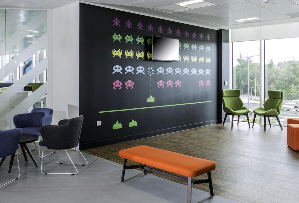 musicMagpie office at Stockport Exchange, near Manchester developer Muse fitout Overbury