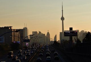 Toronto skyline traffic Statistics Canada