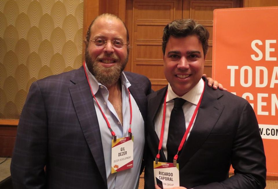 Dezer Development President Gil Dezer and Mattoni Group Principal Ricardo Caporal at Miami's State of the Market Event in September 2017.