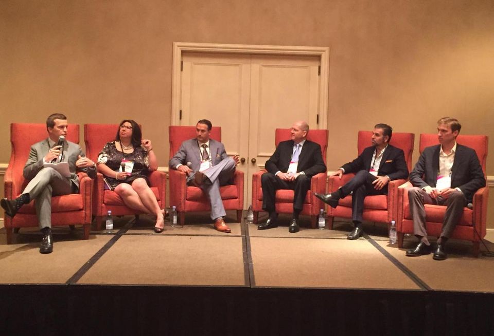 Panelists at Bisnow's Austin hospitality event April 2016