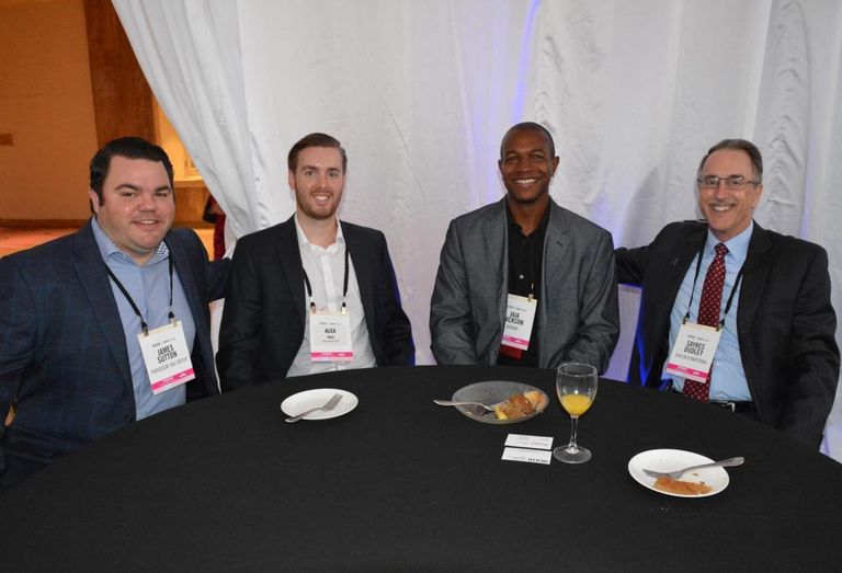 Here's Paradigm Tax Group's James Sutton, Paragidm's Alex Pace, Jaja and DHR International's Sayres Dudley.