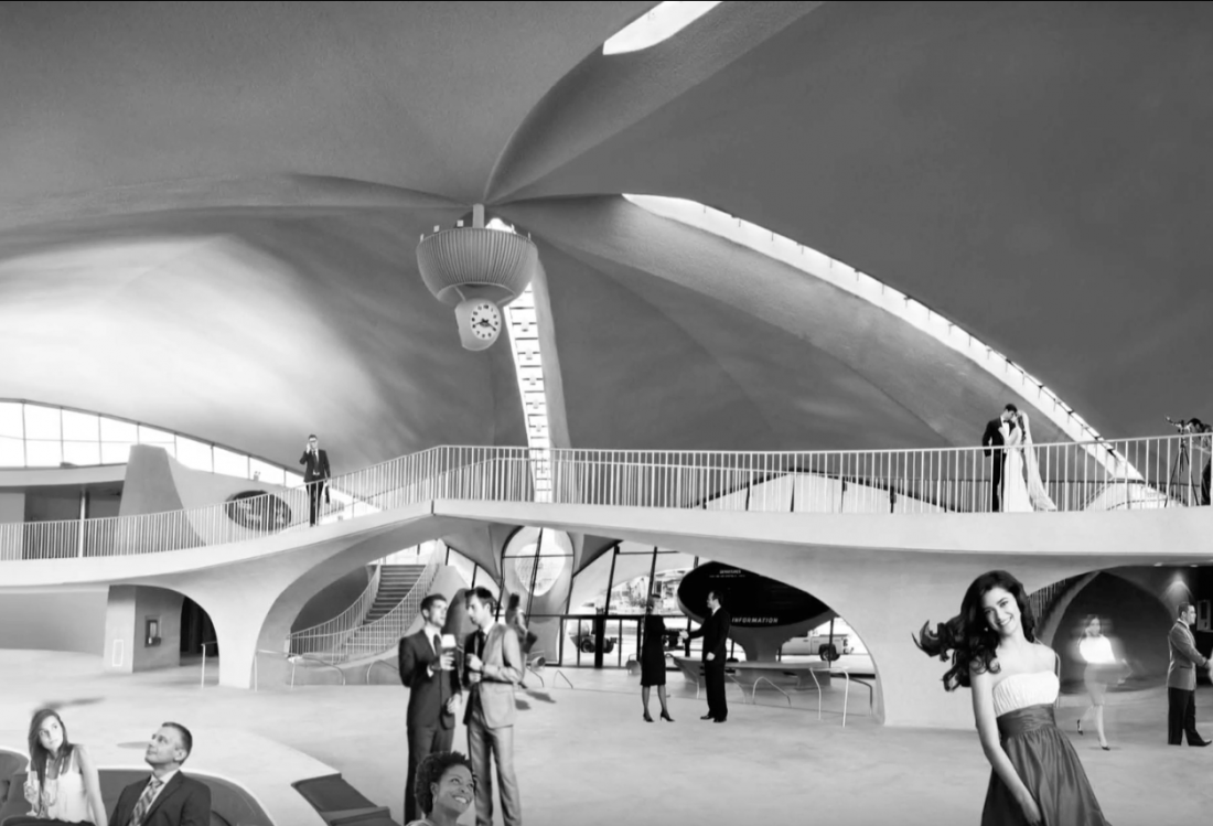 twa lobby rendering mcr; TWA Hotel rendering