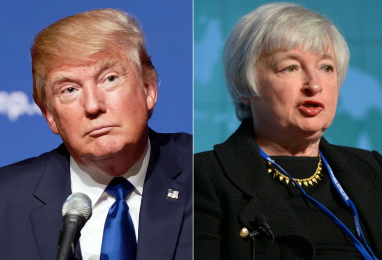 Donald Trump Janet Yellen