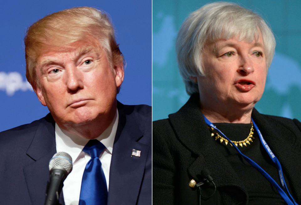 Donald Trump Janet Yellen