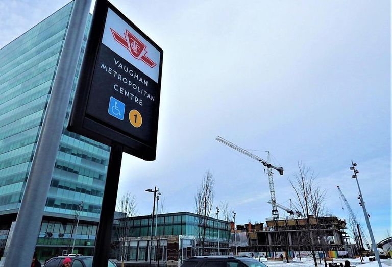 Vaughan Metropolitan Centre Amazon HQ2 Transit City TTC subway cranes