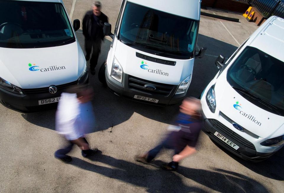 Carillion contractor builder vans